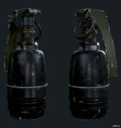 COD:WW2 Mk. V Gas Grenade (Tactical) 3D Model