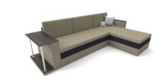 Sofa Atlanta with table atamana 3D Model