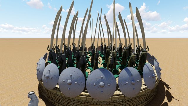 Monument of swords 3D Model