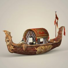Fantasy Boat 3D Model