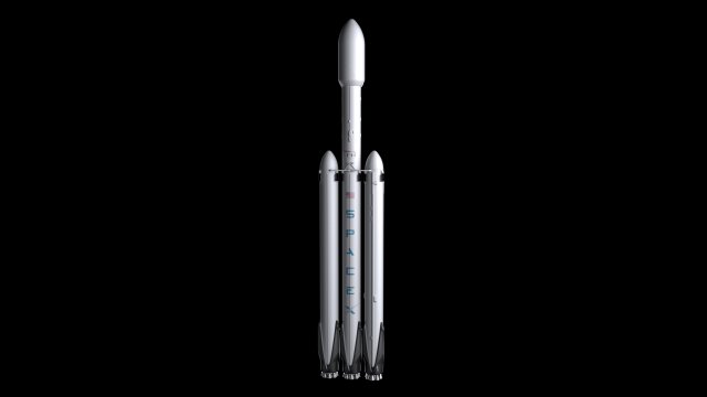 Falcon Heavy V12 3D Model