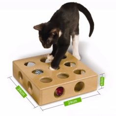 Hide & Seek cat toy :) VERSION 2 /MINIMAL SUPPORT 3D Print Model