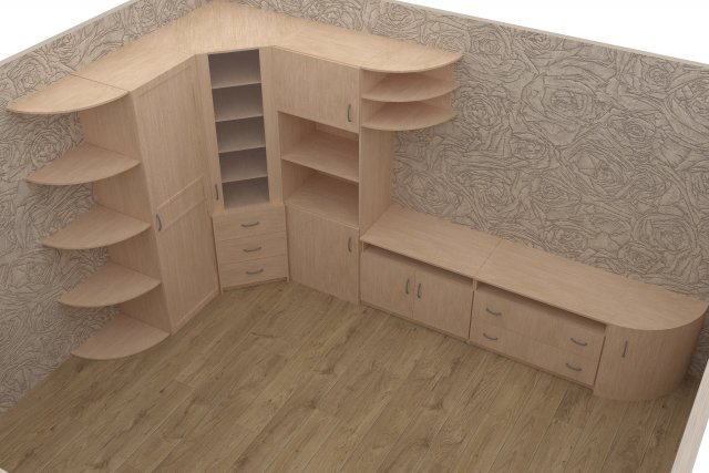 Cabinet wall 3D Model