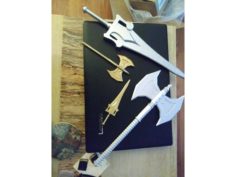 HE-MAN BATTLE AXE 3D Print Model