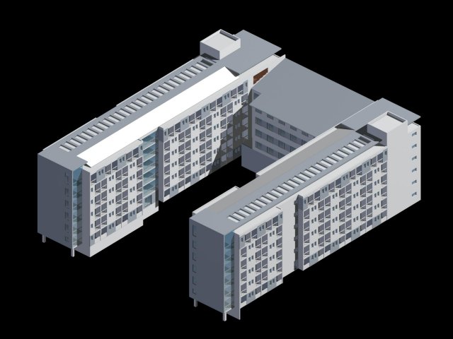 School building 024 3D Model