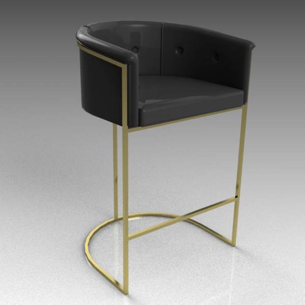 Calvin bar stool 3D Model