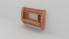 Wall Desk Free 3D Model