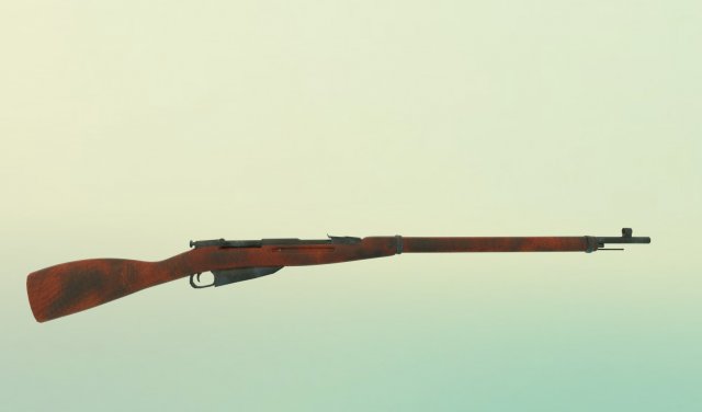 Mosin rifle 1891 3D Model