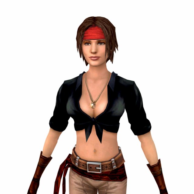 Action Girl Character 3D Model