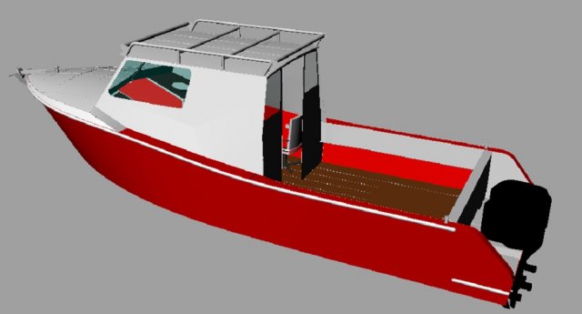 Power boat 3D Model