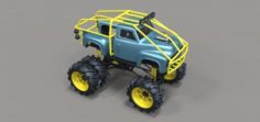 Mud truck 3 3D Model
