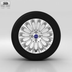 Ford Fiesta Wheel 16 inch 005 3D Model