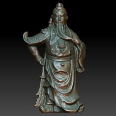 HD Scan Guan Gong 42 Statue – Ready Print 3D Model
