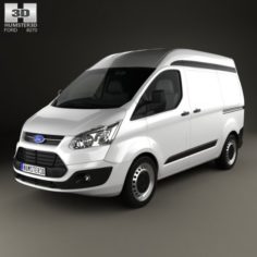 Ford Transit Custom Panel Van L1H2 2012 3D Model
