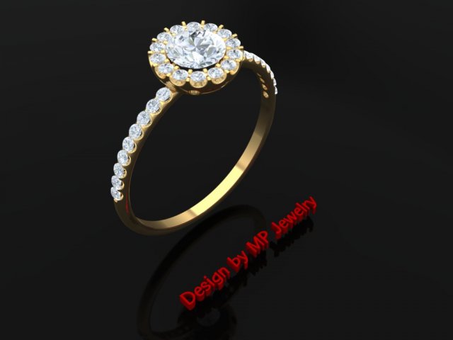 Ring diamond 3D Model