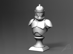 Clone Trooper Phase 1 Bust 3D Model