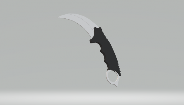 Karambit Low poly 3D Model