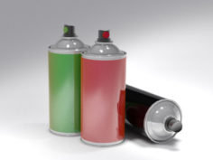Spray Can Free 3D Model