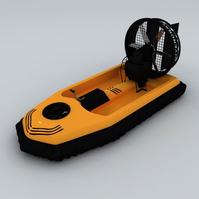 Transport – air boat 01 3D Model
