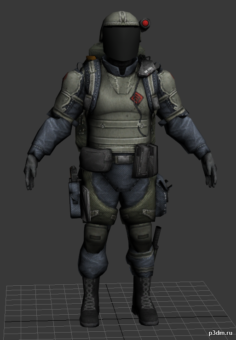 shotgunner-warface 3D Model