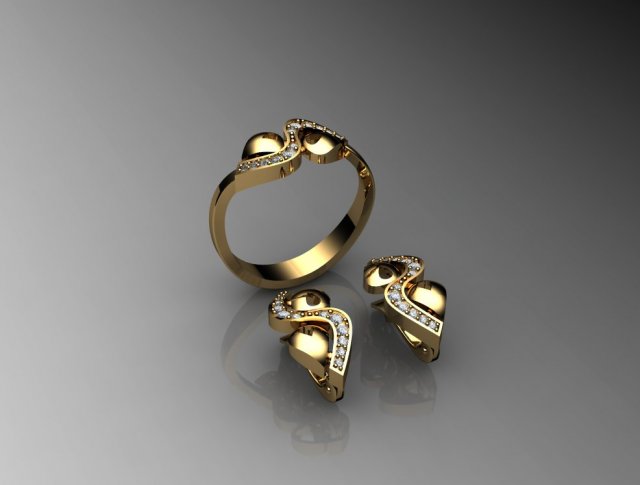 Rings and errine 3D Model