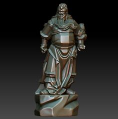 HD Scan Guan Gong 23 Statue – Ready Print 3D Model