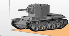 KV 2 Tanks 3D Model