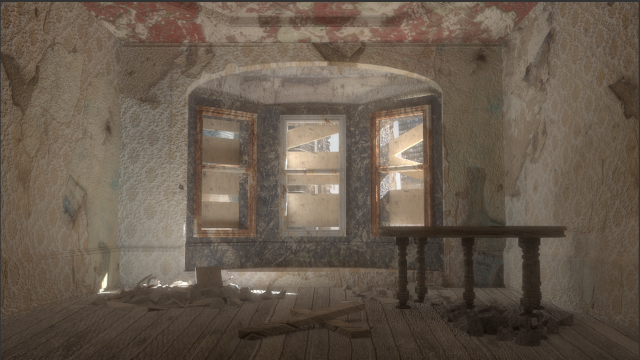 Post-apocalyptic room 3D Model