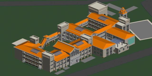 School building 115 3D Model