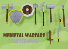 Medieval Warfare Starter Pack Melee weapons 3D Model
