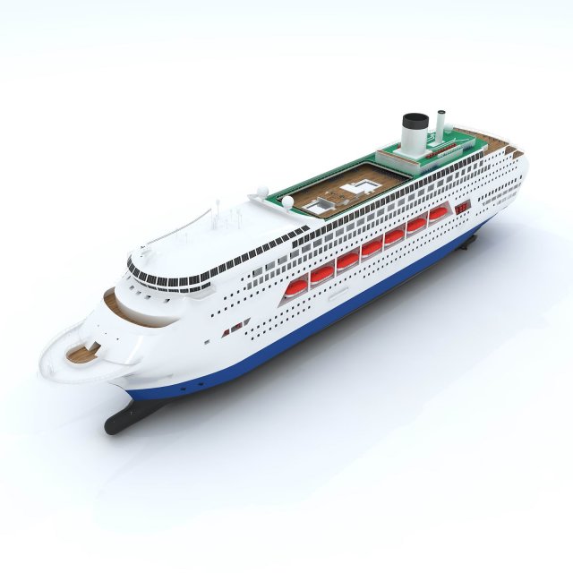 Passenger boat transport 35548 3D Model