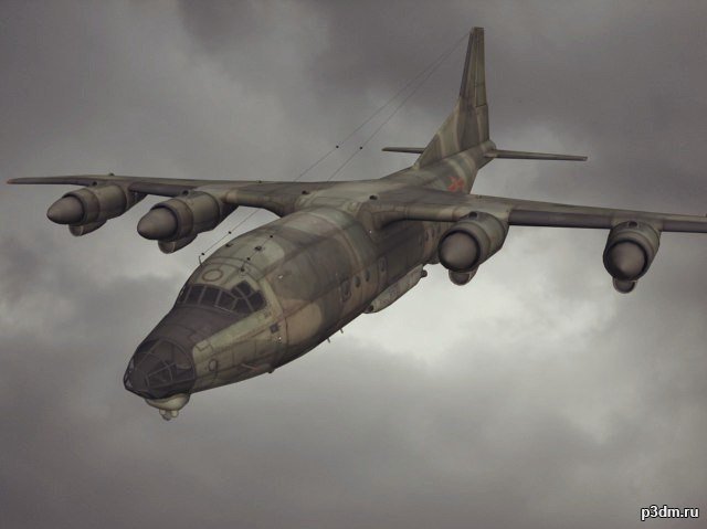 Y-8 Transport Aircraft 3D Model