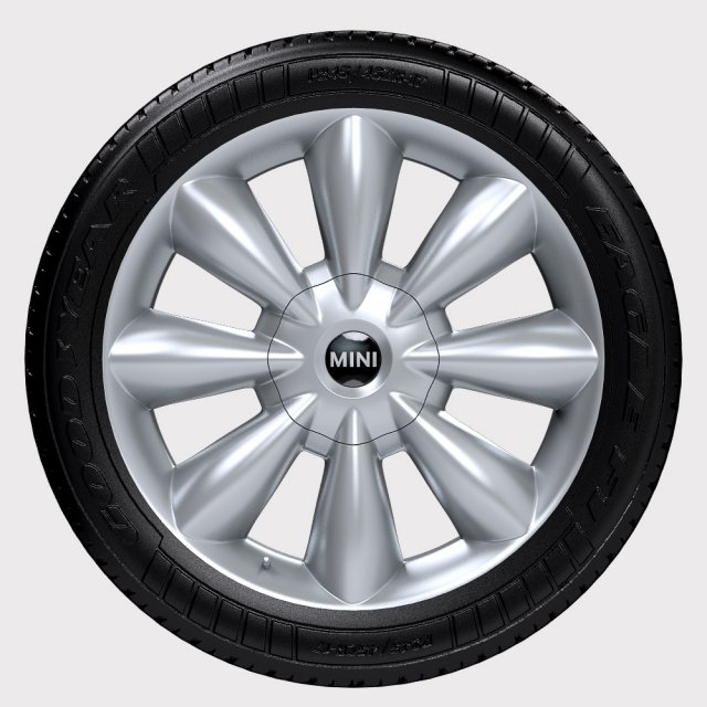 Wheel Mini Cooper S 2015 Free 3D Model