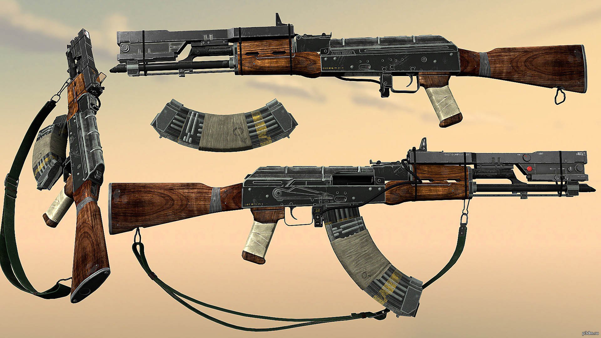 Где калаш. АК 47 Элизиум. АКМ 3d model. AKM Elysium. Элизиум автомат Калашникова.