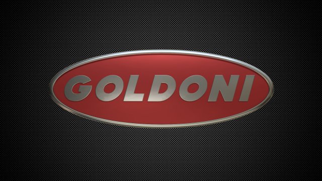 Goldoni logo 3D Model