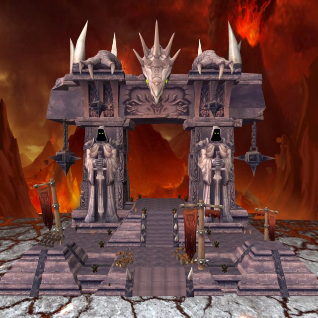 Entry Gate of Hell 3D Model