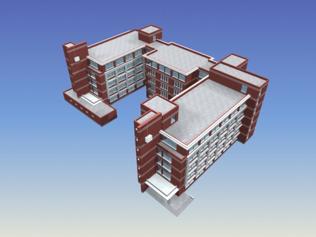 School building 102 3D Model