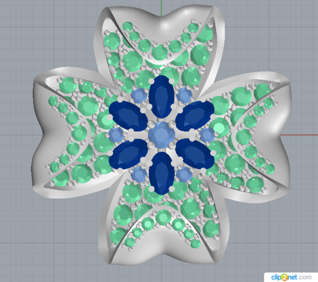 Jewelry flower 3D Model