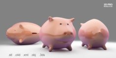 PIGGY BANK 3D PRO 3D Model