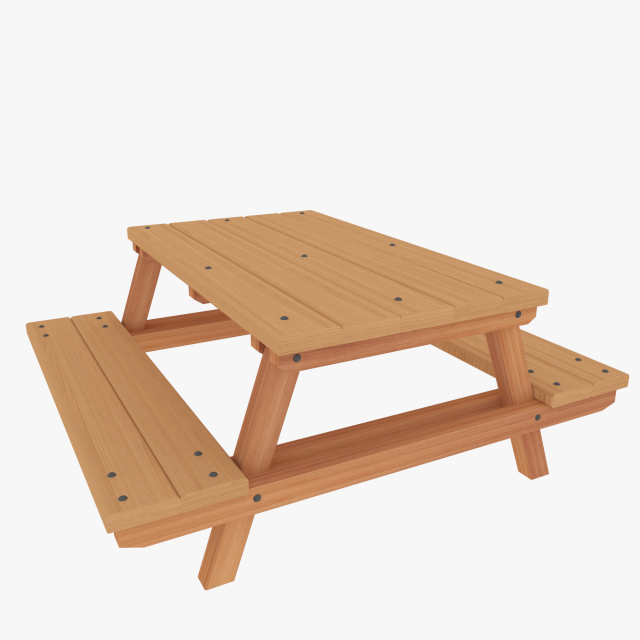 Bench Table 3D Model