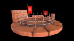 Sand arena by sqmix 3D Model