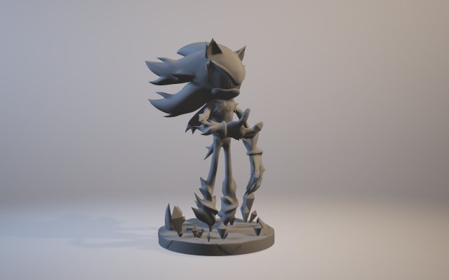 Mephiles the Dark Sonic X 3D Model