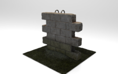 Concrete block 3D Model
