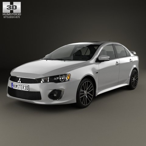 Mitsubishi Lancer GT 2016 3D Model