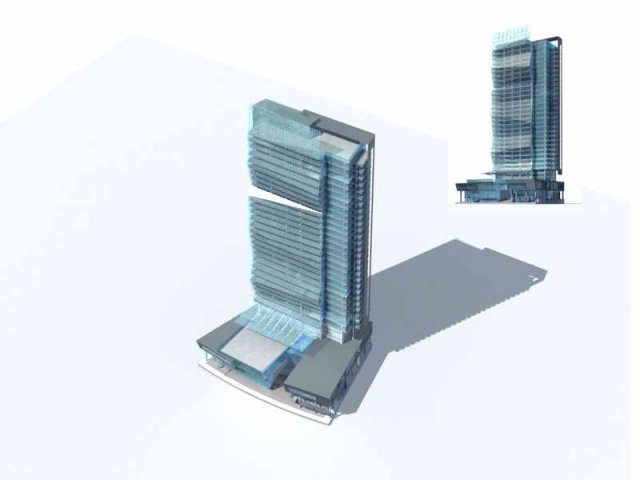 Large City Commercial Street office building design – 169 3D Model