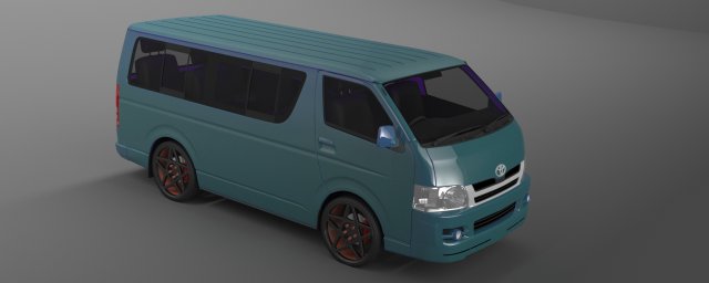Toyota HiAce 2011 3D Model
