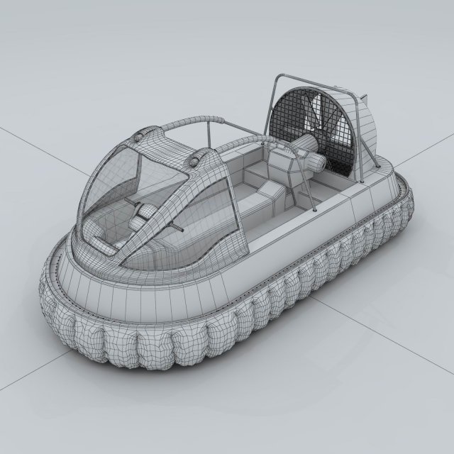 Transport – air boat 3D Model