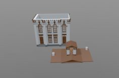 A collapsible model of the house 3D Model