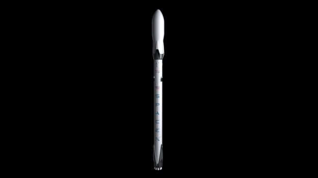Falcon 9 V12 Fully Reusable 3D Model