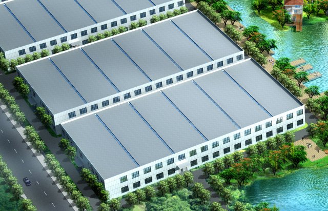 Factory building 009 3D Model